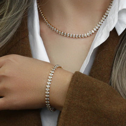 [Royal&Vicky]Wisteria Diamant-Tennis-Halskette