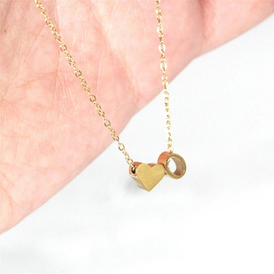[Royal&Vicky]Ria Initial Letter Gold Necklace