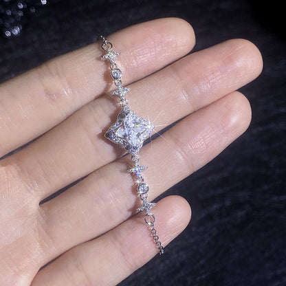 [Royal&Vicky]MARQUISE-CLOVER MOISSANITE BRACELET