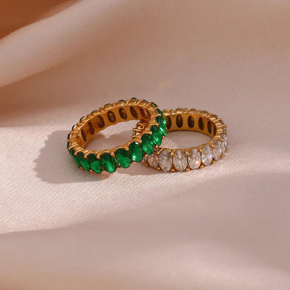 [Royal&Vicky]Antoinette Diamond Simulant Goldring