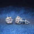 [Royal&Vicky]SIX-PRONG MOISSANITE EARRINGS