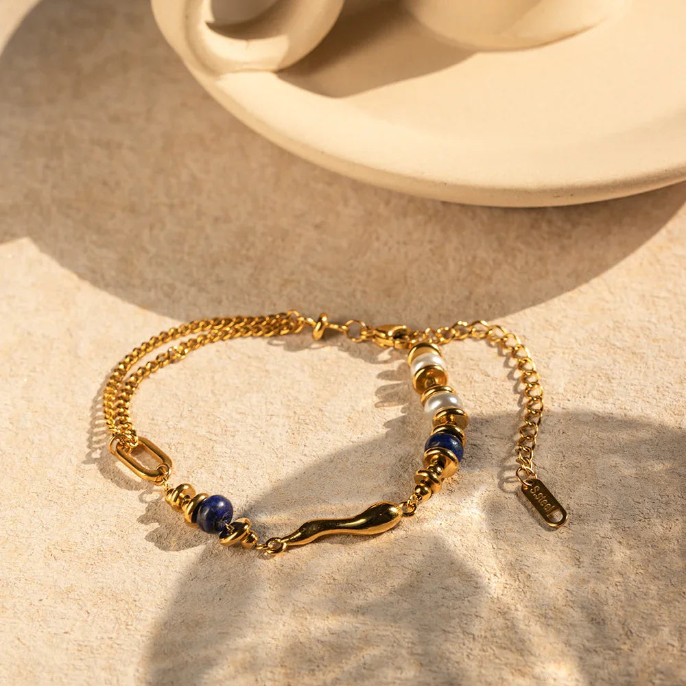 [Royal&Vicky]Quintessa Mehrreihiges Perlenarmband