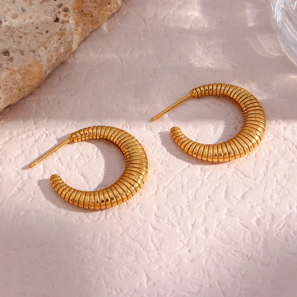 [Royal&Vicky]Bailey Hoop Earrings
