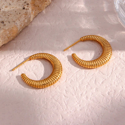 [Royal&Vicky]Bailey Hoop Earrings