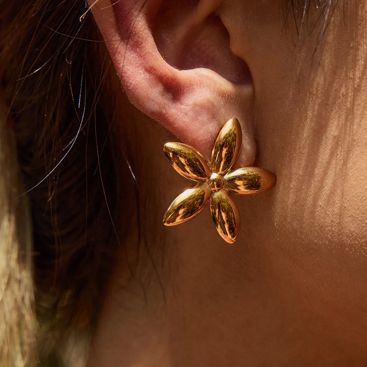 [Royal&Vicky]Monica Florale Goldohrringe