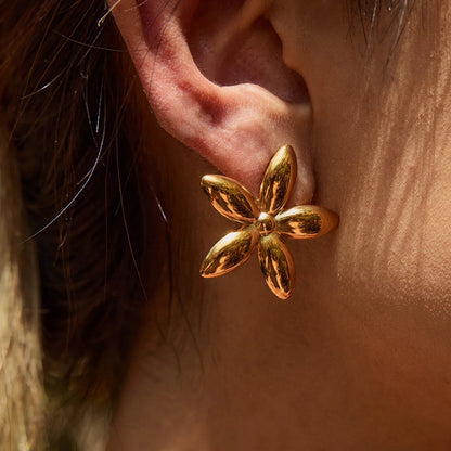 [Royal&Vicky]Monica Florale Goldohrringe