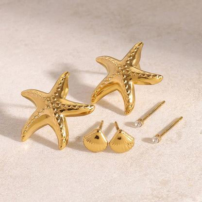 [Royal&Vicky]Arielle Ocean-Inspired Earring Bundle