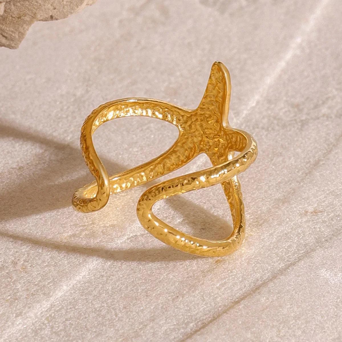 [Royal&Vicky]Aurelie Gold Seestern-Ring