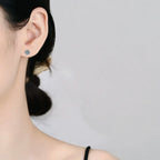 [Royal&Vicky]SIX-PRONG MOISSANITE EARRINGS