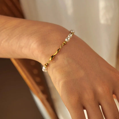 [Royal&Vicky]Dominique Freshwater Pearl Bracelet