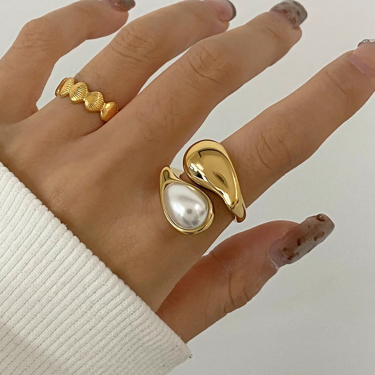 [Royal&Vicky] Mara Amber Perlenring