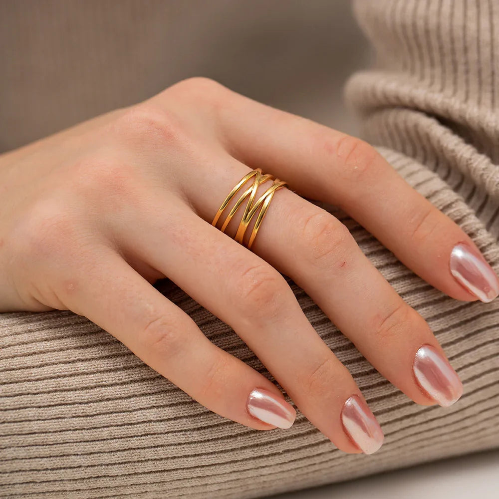 [Royal&Vicky]River Gold Ring