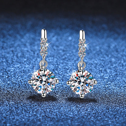 [Royal&Vicky]DYNAMIC TASSEL MOISSANITE DROP EARRINGS