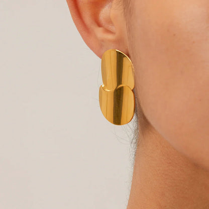 [Royal&Vicky]Mireille Gold Earrings