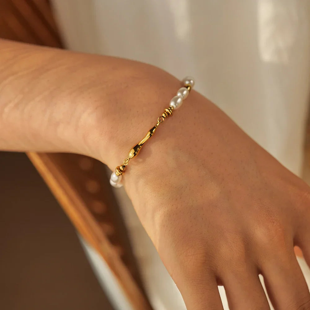 [Royal&Vicky]Celina Süßwasserperlenarmband
