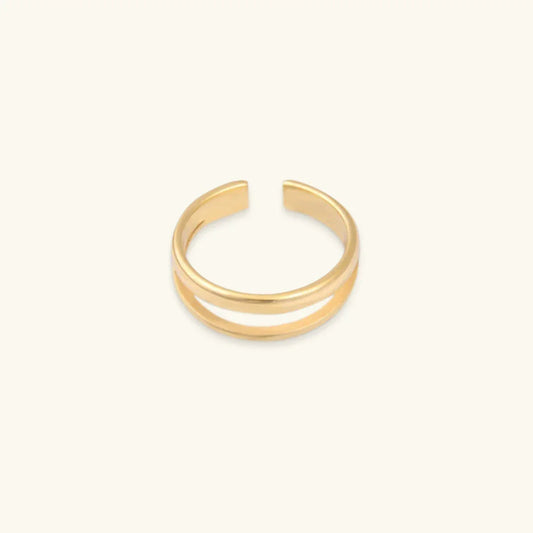 [Royal&Vicky]Olivia Layered Gold Ring