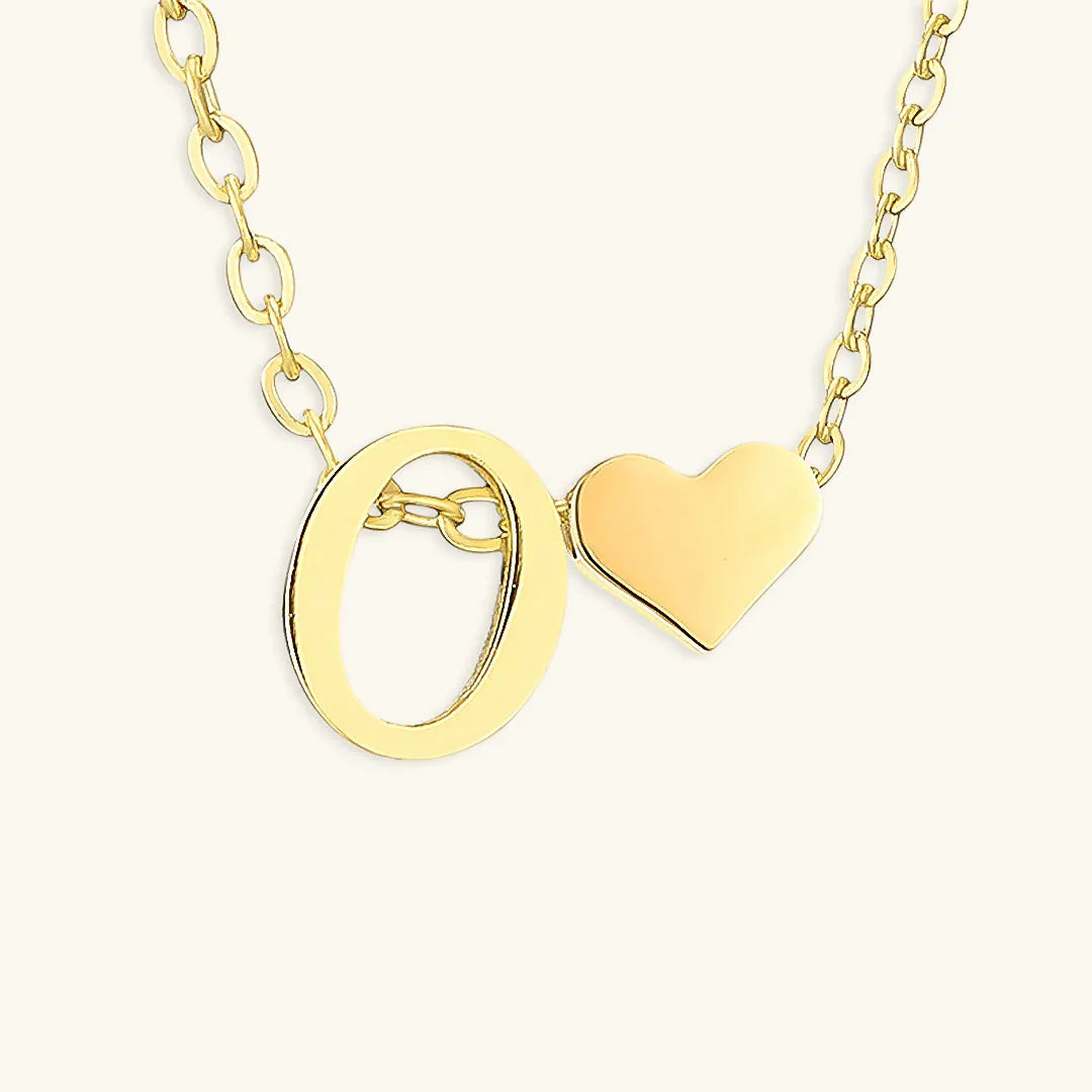 [Royal&Vicky]Ria Initial Letter Gold Necklace