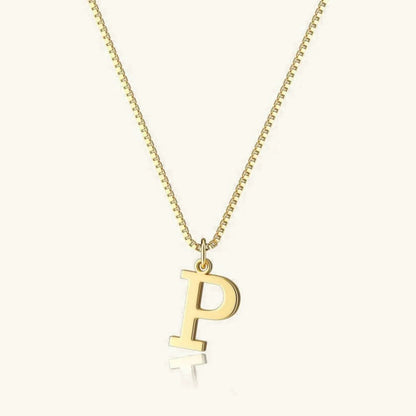 [Royal&Vicky]Therese Letter Initial Gold Necklace