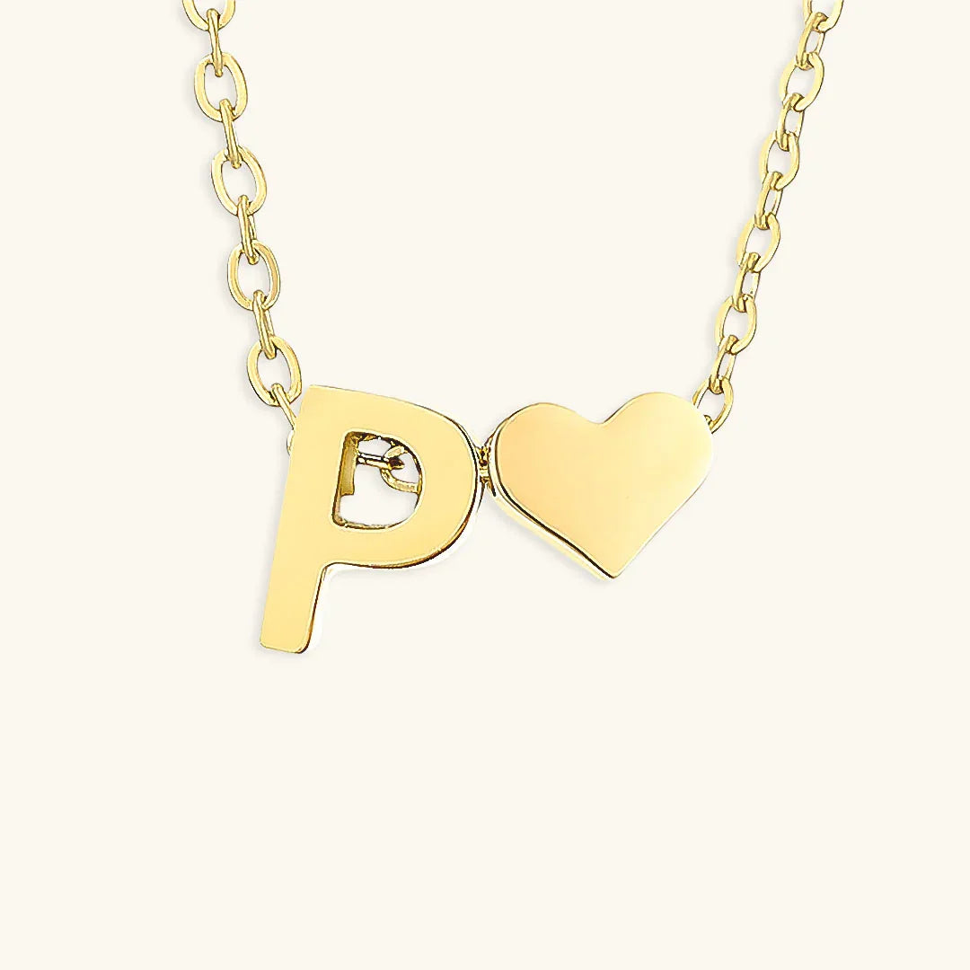 [Royal&Vicky]Ria Initial Letter Gold Necklace