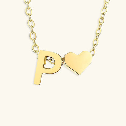 [Royal&Vicky]Ria Initial Letter Gold Necklace