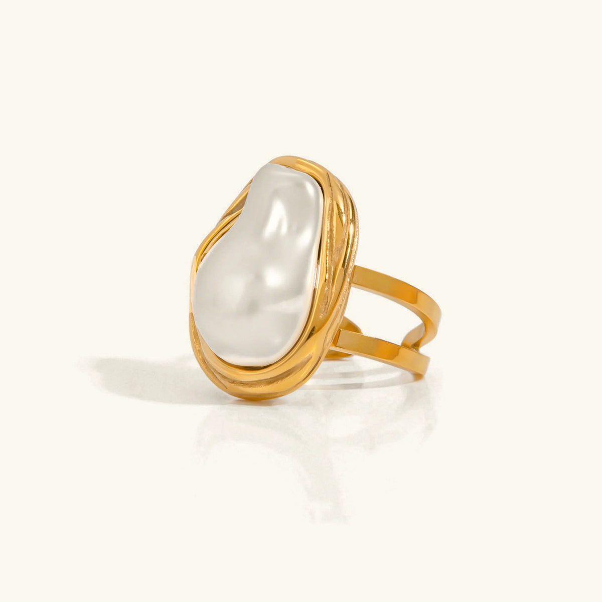 [Royal&Vicky]Charis Gold Pearl Ring