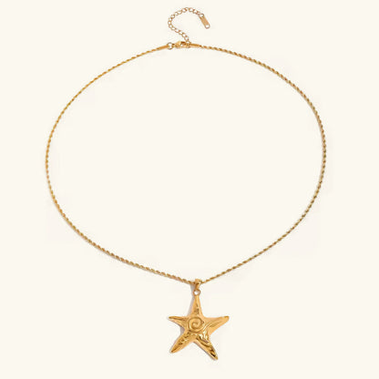 [Royal&Vicky]Tammy Gold Seestern-Halskette