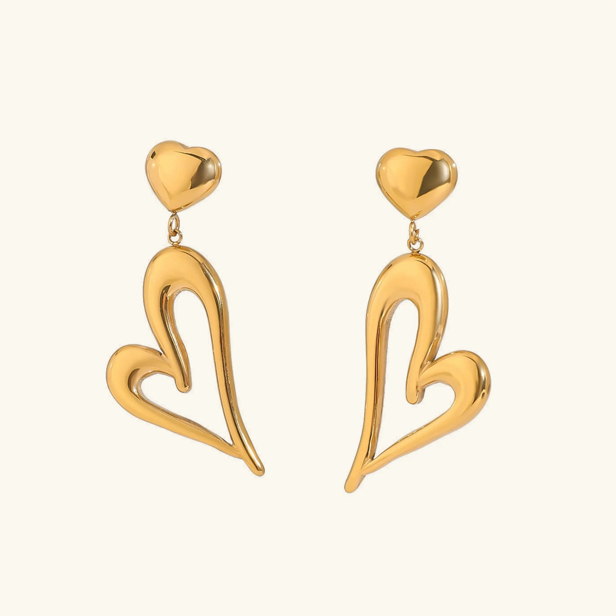 [Royal&Vicky]ビーナスゴールドハートピアス