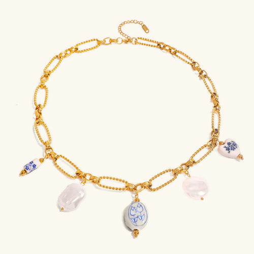 [Royal&Vicky]Cerulean Süßwasserperlenkette