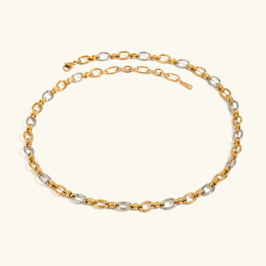 [Royal&Vicky]Addison Zweifarbige Goldkette