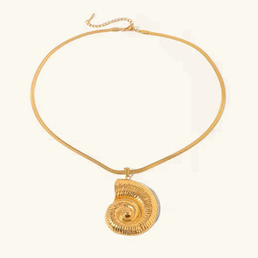 [Royal&Vicky]Cascadia Nautilus Goldhalskette