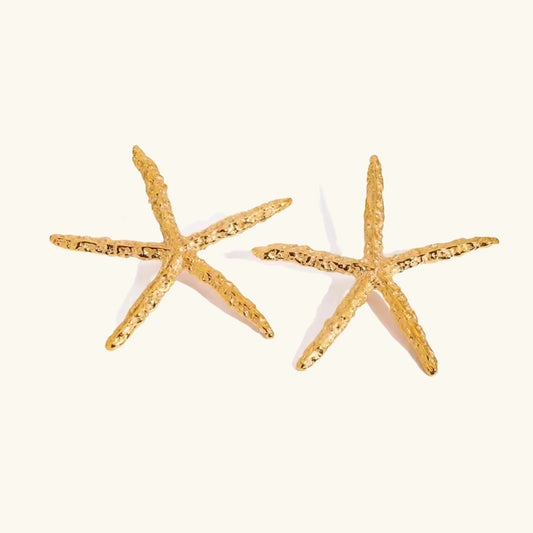 [Royal&Vicky]Claudia Gold Starfish Earrings