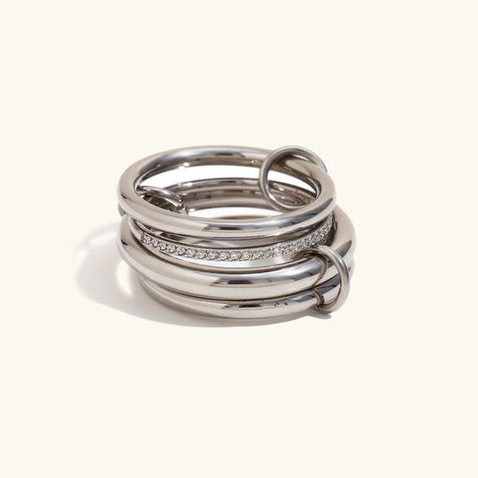 [Royal&Vicky]Emmanuelle Diamond Ring Stack