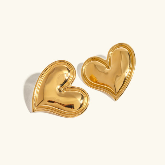 [Royal&Vicky]Liora Goldene Herz-Ohrringe