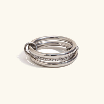 [Royal&Vicky]Evadne Diamantring-Set