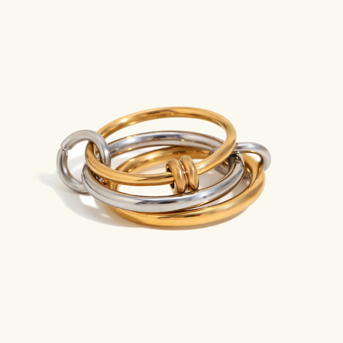 [Royal&Vicky] Jessica zweifarbiger Ringstapel