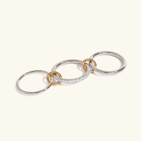 [Royal&Vicky]Desiree gestapelter Diamantring