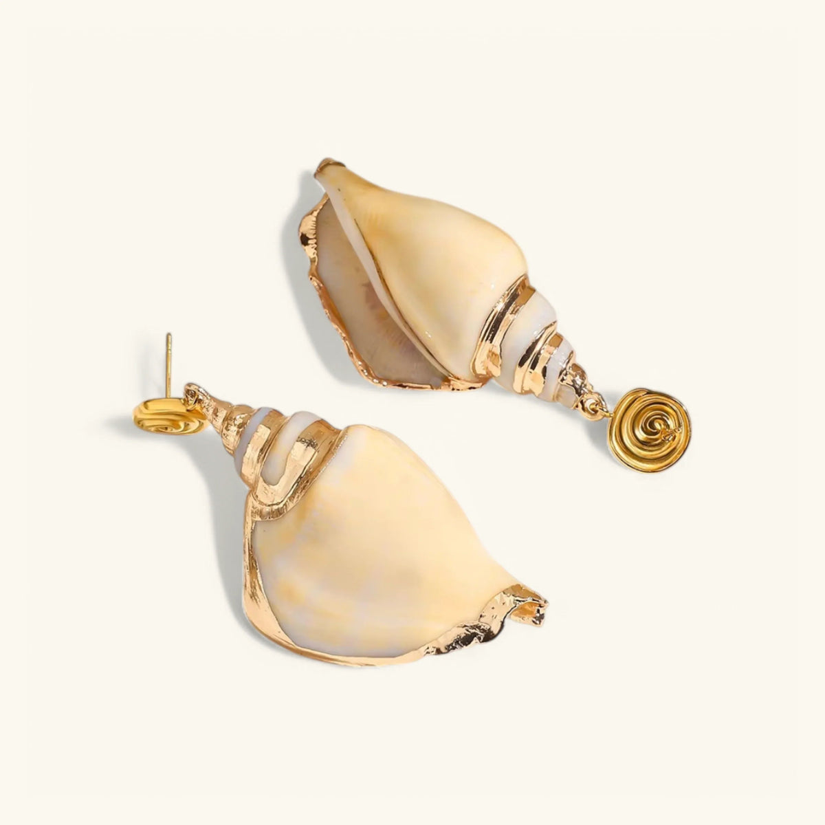 [Royal&Vicky]Sabrina Muschel-Ohrringe