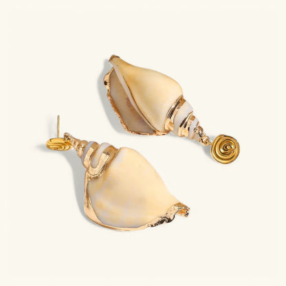 [Royal&Vicky]Sabrina Muschel-Ohrringe