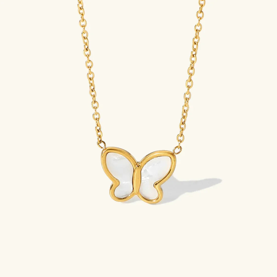 [Royal&Vicky]Flutterby 白蝶貝ネックレス
