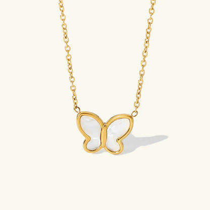 [Royal&Vicky]Flutterby 白蝶貝ネックレス