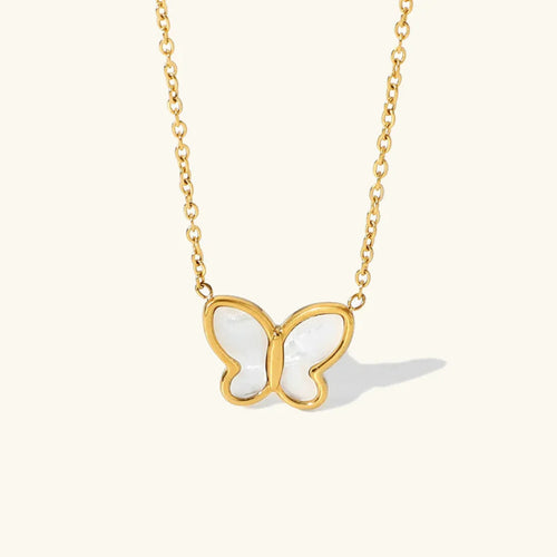 [Royal&Vicky]Flutterby 白蝶貝ネックレス