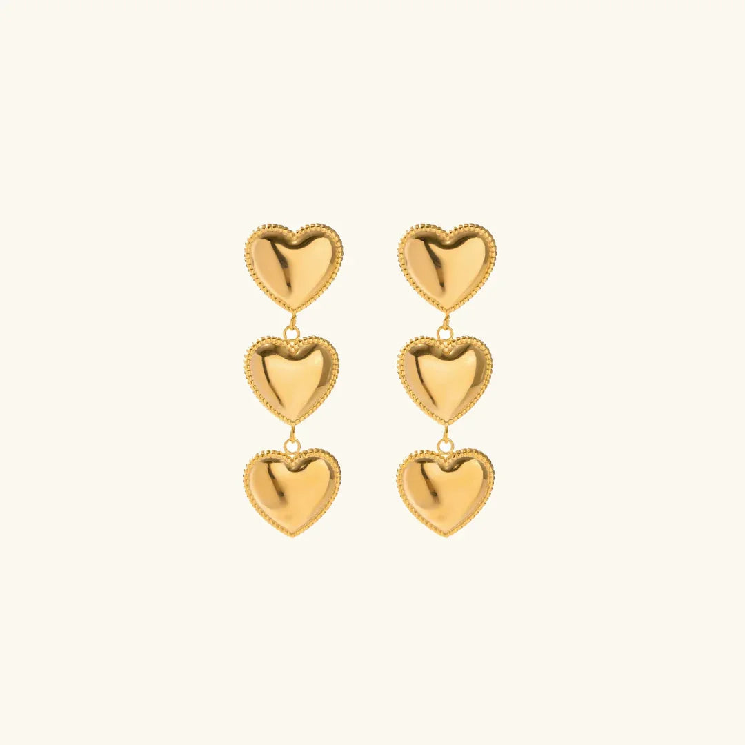 [Royal&Vicky]Aimee Gold-Herzohrringe