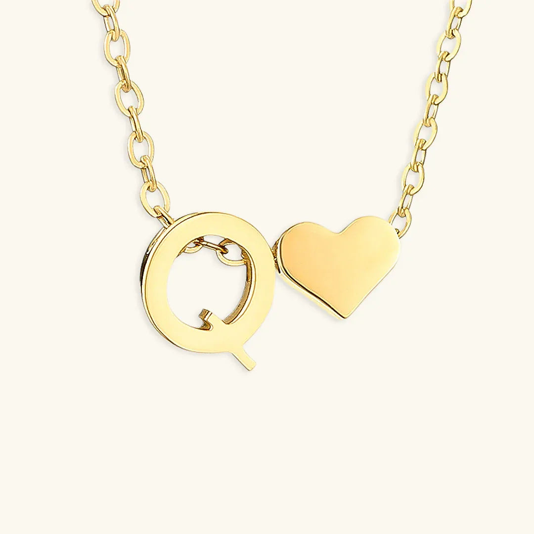 [Royal&Vicky]Ria Initial Letter Gold Necklace