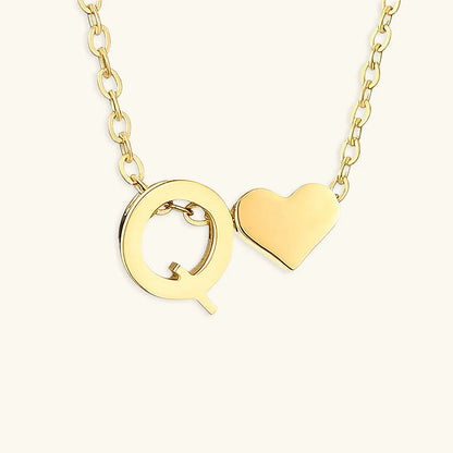 [Royal&Vicky]Ria Initial Letter Gold Necklace