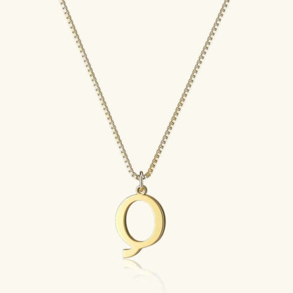 [Royal&Vicky]Therese Letter Initial Gold Necklace