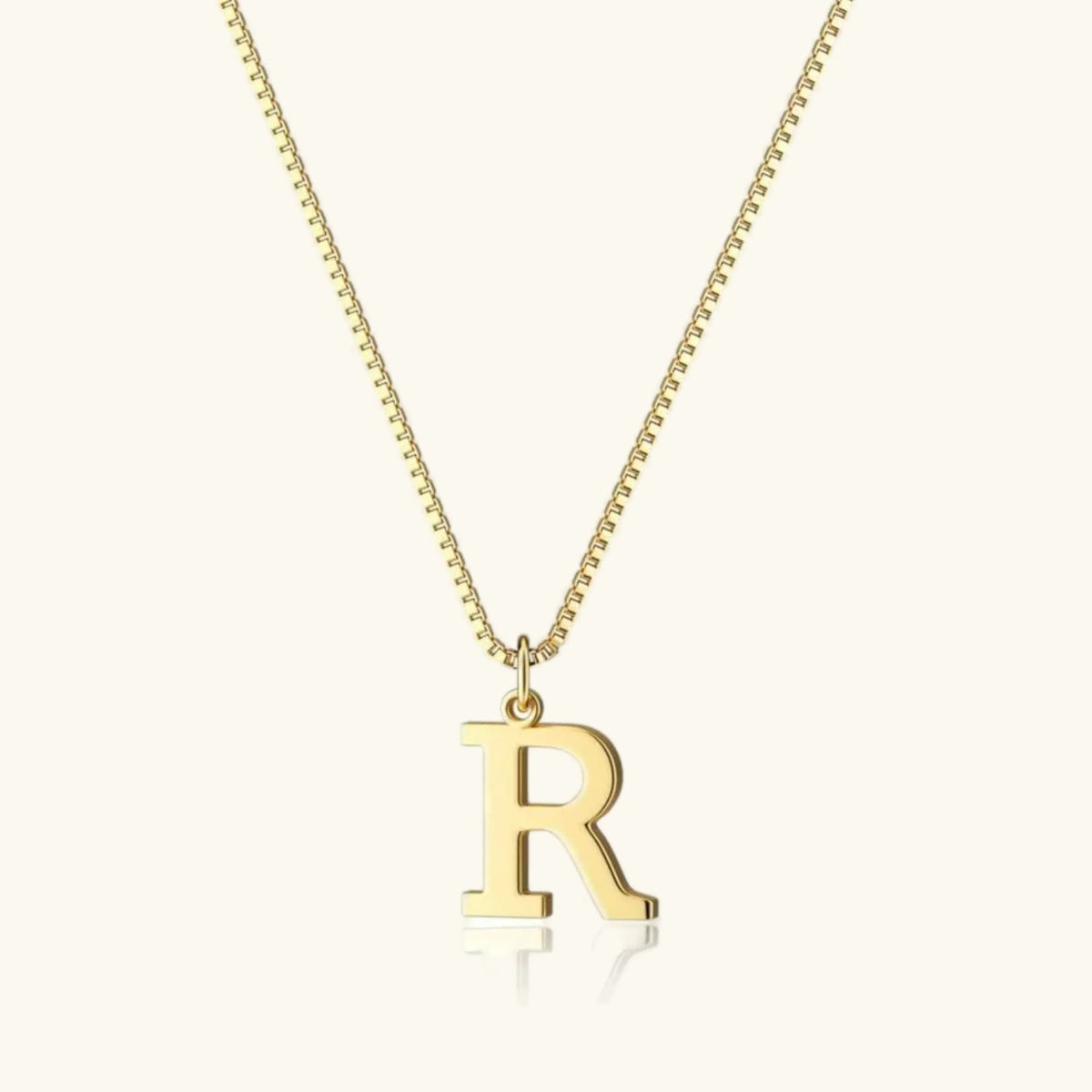 [Royal&Vicky]Therese Letter Initial Gold Necklace