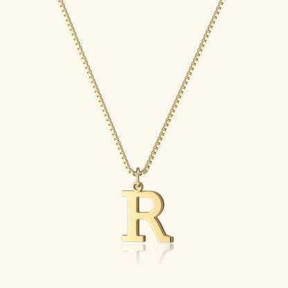 [Royal&Vicky]Therese Letter Initial Gold Necklace