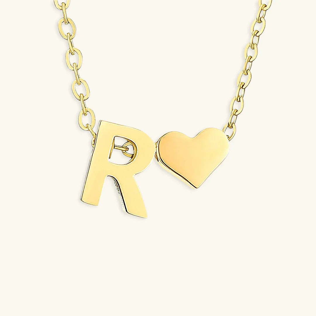 [Royal&Vicky]Ria Initial Letter Gold Necklace