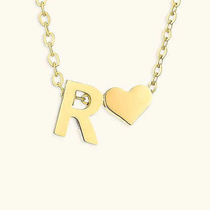 [Royal&Vicky]Ria Initial Letter Gold Necklace