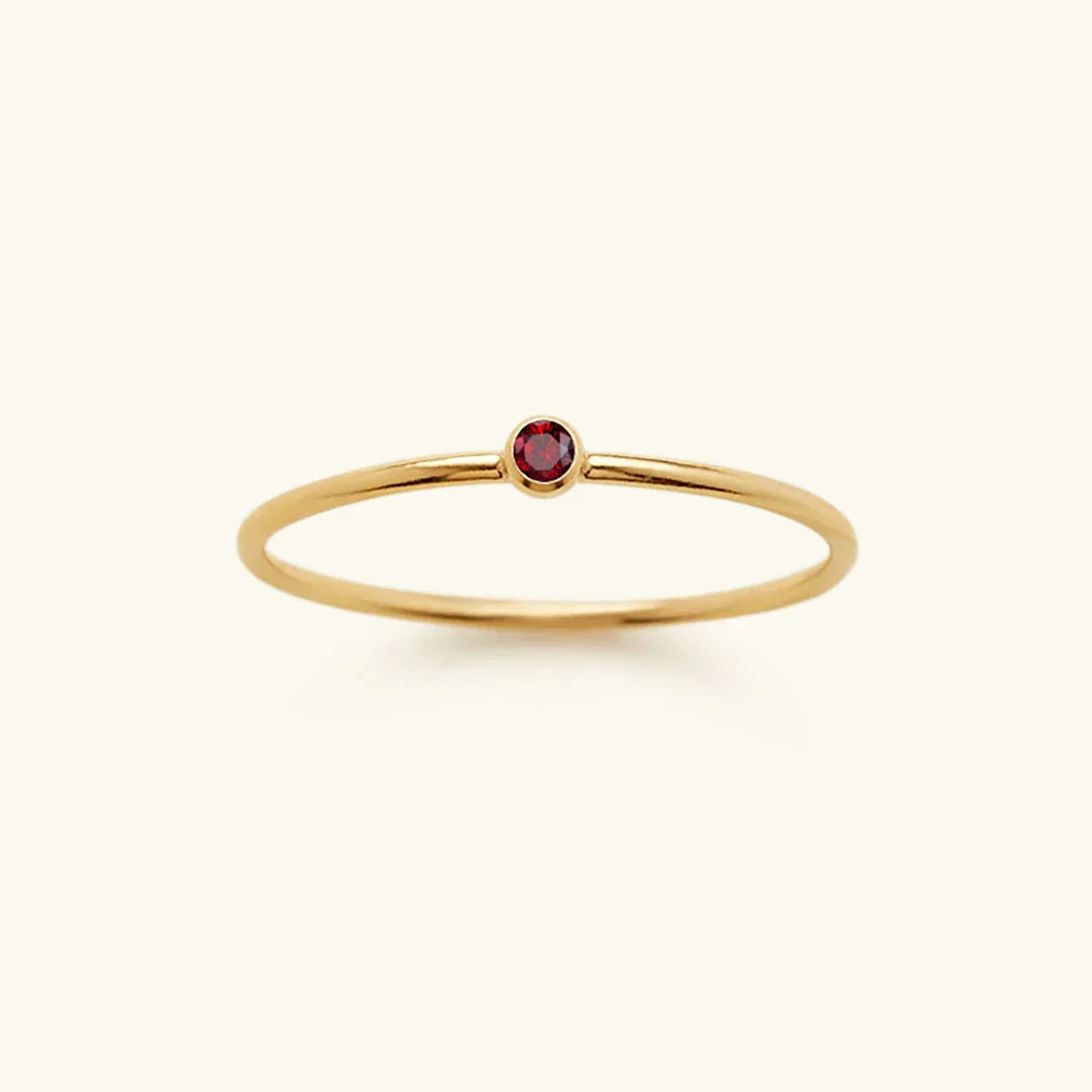 [Royal&Vicky]Amelia Birthstone Stacker Ring